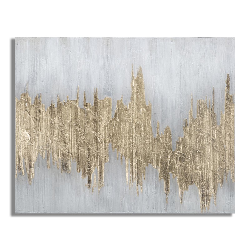 Cuadro mural Goldage – 100x80 cm – Brillo dorado y un toque de lujo