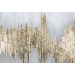 Cuadro mural Goldage – 100x80 cm – Brillo dorado y un toque de lujo