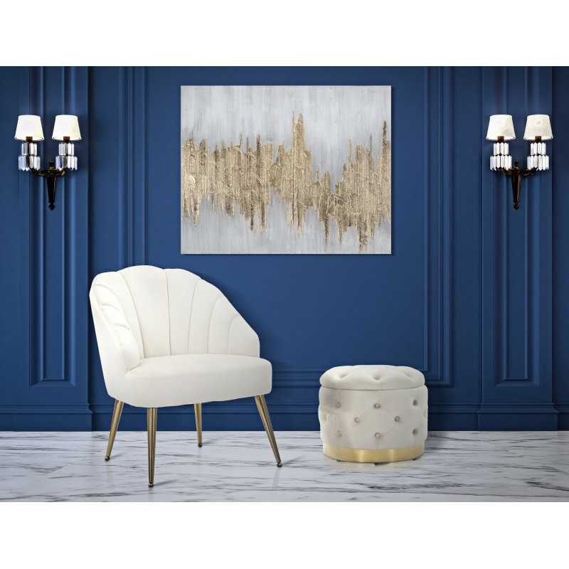 Cuadro mural Goldage – 100x80 cm – Brillo dorado y un toque de lujo