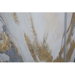 Conjunto de 3 cuadros de esponja para pared – 45x80 / 60x80 cm – Conjunto decorativo glamuroso