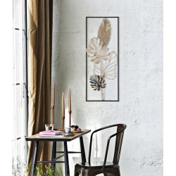 Panel de pared de hierro forjado – Modelo B – 28x74 cm – Decoración Glam elegante y moderna