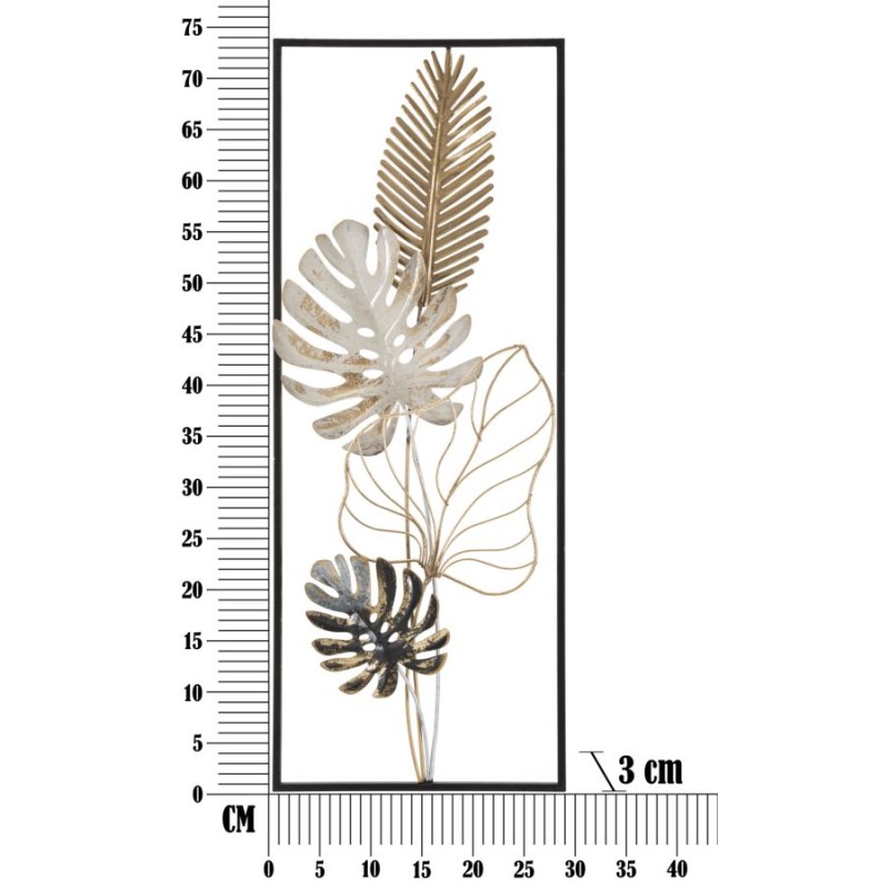 Panel de pared de hierro forjado – Modelo B – 28x74 cm – Decoración Glam elegante y moderna