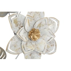 Panel de pared de hierro forjado ártico – 39x67 cm – Elegante estampado floral Glam