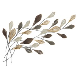 Panel de pared de hierro Ramo – 46x87 cm – Diseño natural, glamuroso y elegante