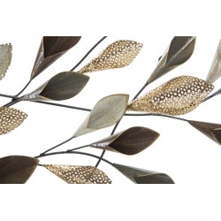 Panel de pared de hierro Ramo – 46x87 cm – Diseño natural, glamuroso y elegante