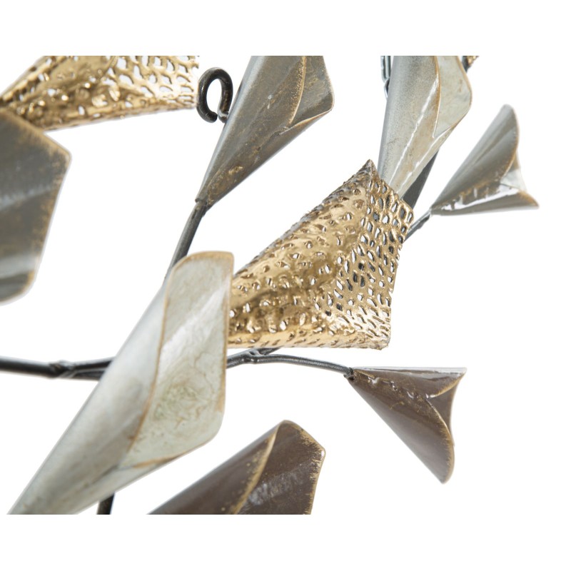 Panel de pared de hierro Ramo – 46x87 cm – Diseño natural, glamuroso y elegante