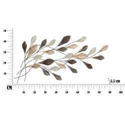 Panel de pared de hierro Ramo – 46x87 cm – Diseño natural, glamuroso y elegante