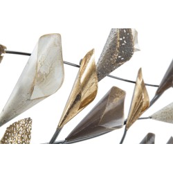 Panel mural de hierro Ramo – 115x65 cm – Formato grande. Composición floral glamurosa.