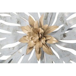 Panel de pared de hierro Lory – 140x74 cm – Espectacular estructura metálica glamurosa