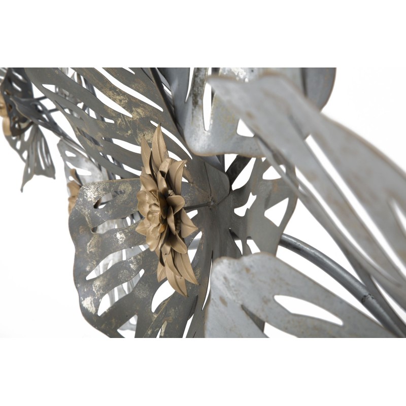 Panel de pared de hierro Lory – 140x74 cm – Espectacular estructura metálica glamurosa