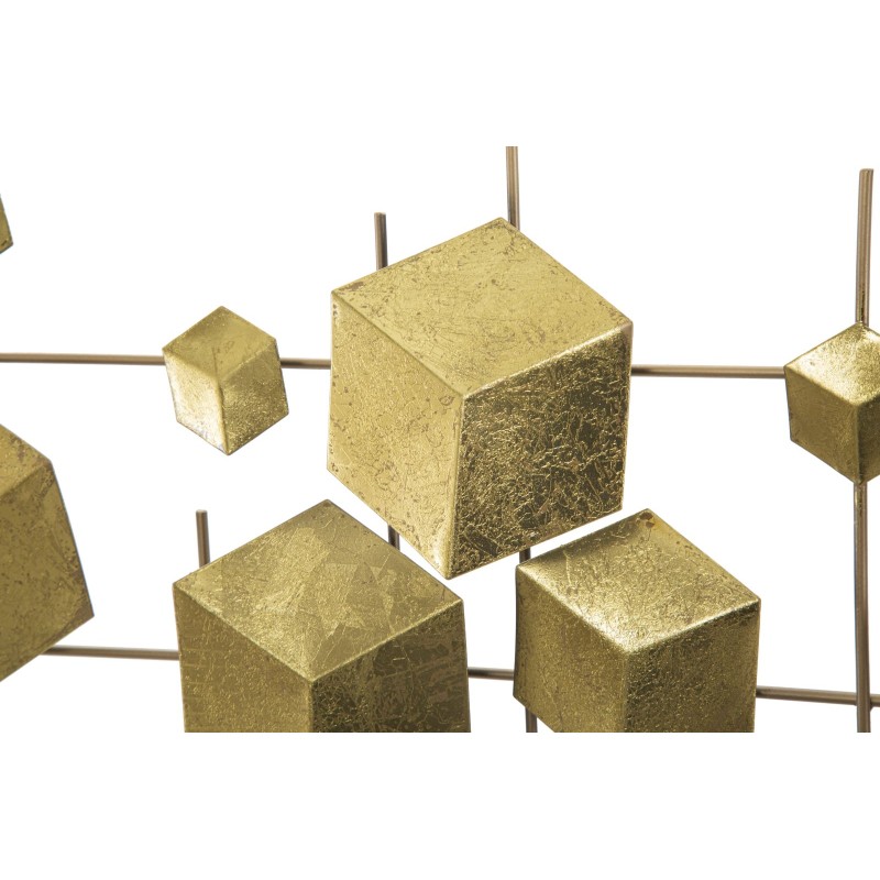 Panel de pared abstracto de hierro – 90x50 cm – Composición artística moderna y glamurosa