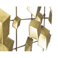 Panel de pared abstracto de hierro – 90x50 cm – Composición artística moderna y glamurosa