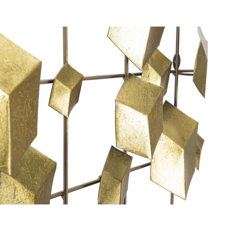 Panel de pared abstracto de hierro – 90x50 cm – Composición artística moderna y glamurosa