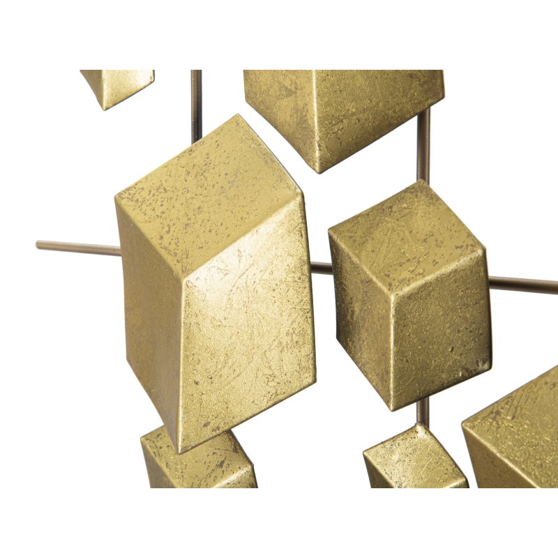 Panel de pared abstracto de hierro – 90x50 cm – Composición artística moderna y glamurosa