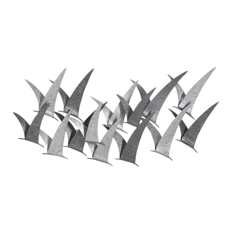 Panel mural de hierro Gabbiani – 93x47 cm – Estilo industrial inspirado en el taller