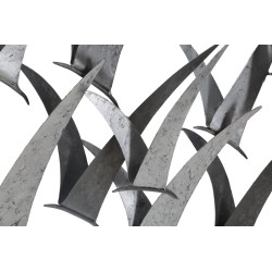 Panel mural de hierro Gabbiani – 93x47 cm – Estilo industrial inspirado en el taller