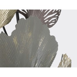 Panel de pared de hierro fundido – 76x126 cm – Creación artística de metal con estilo glamuroso