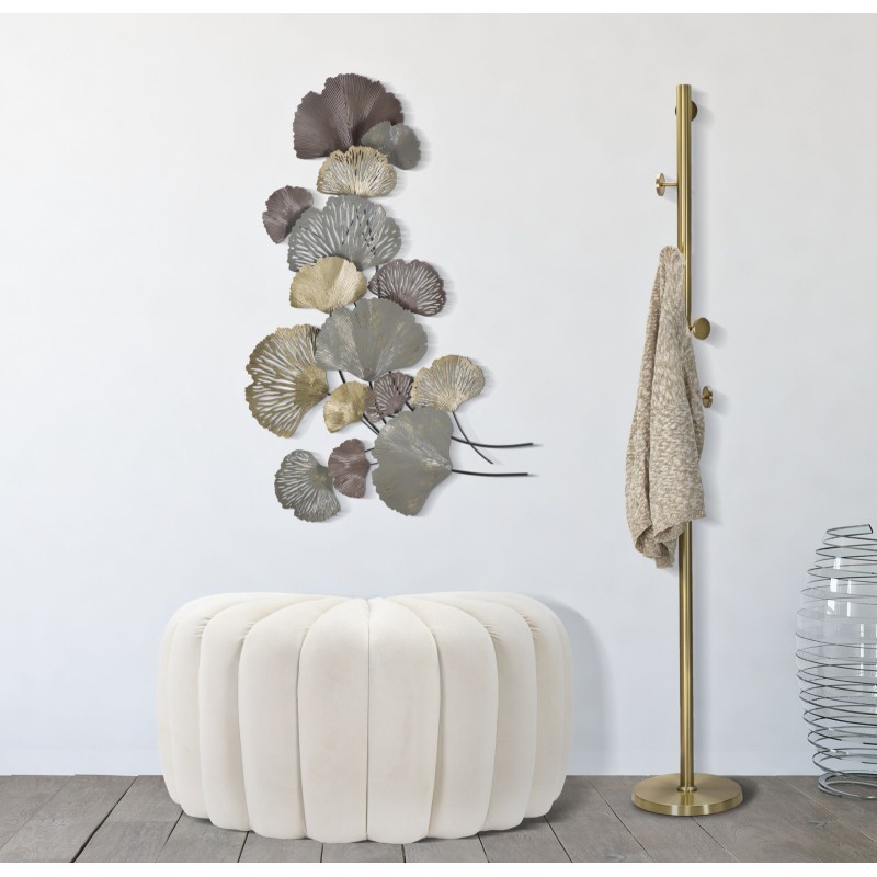 Panel de pared de hierro fundido – 76x126 cm – Creación artística de metal con estilo glamuroso