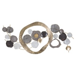 Panel de pared de hierro forjado – 121x54 cm – Diseño industrial moderno y equilibrado