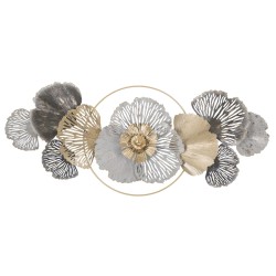 Panel mural de hierro con recubrimiento epoxi – Modelo A – 130x55 cm – Elegancia dorada y glamurosa