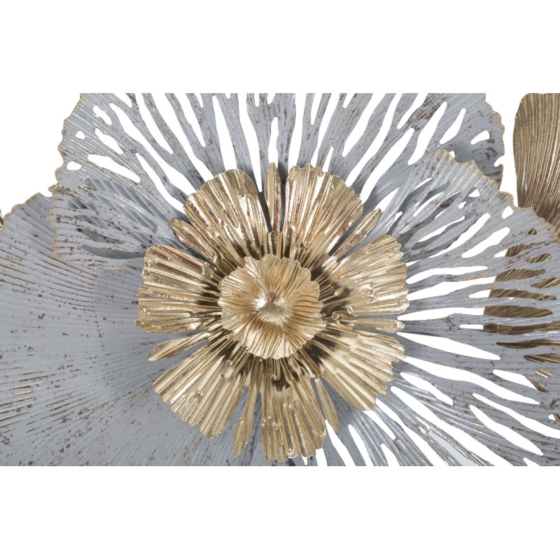 Panel mural de hierro con recubrimiento epoxi – Modelo A – 130x55 cm – Elegancia dorada y glamurosa