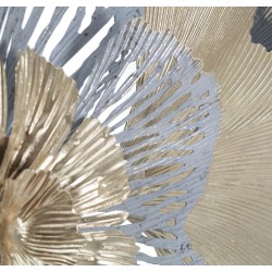 Panel mural de hierro con recubrimiento epoxi – Modelo A – 130x55 cm – Elegancia dorada y glamurosa