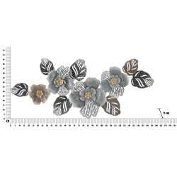 Panel mural de hierro gris – Modelo A – 157x66 cm – Estilo urbano sofisticado y glamuroso