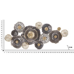 Panel de pared de hierro marrón – Modelo A – 167x73 cm – Decoración de pared cálida y glamurosa