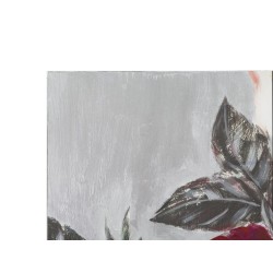 Cuadro floral cuadrado hecho a mano – 90x90 cm – Elegante decoración pintada a mano