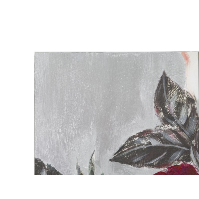 Cuadro floral cuadrado hecho a mano – 90x90 cm – Elegante decoración pintada a mano