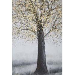 Cuadro artesanal, árbol sencillo – Modelo A – 80x120 cm – Pintura mural relajante