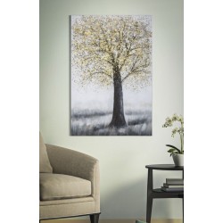 Cuadro artesanal, árbol sencillo – Modelo A – 80x120 cm – Pintura mural relajante