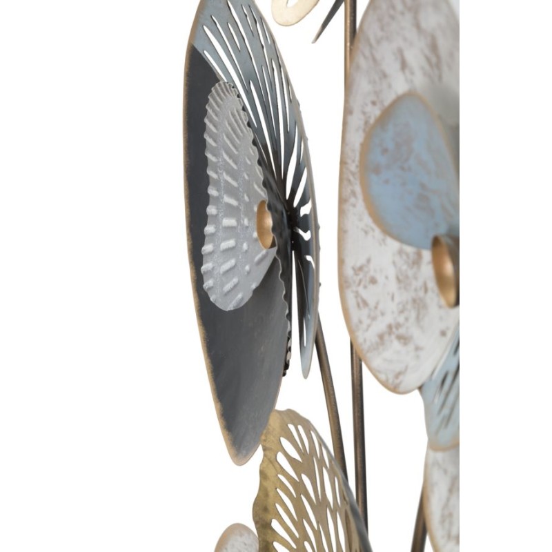 Panel de pared de hierro esmerilado – Modelo C – 70x102 cm – Elegante metal esmerilado con acabado glamuroso