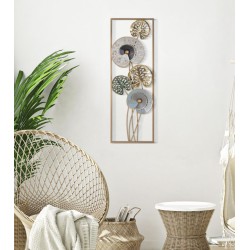 Panel de pared de hierro forjado Gloth Ret. – Modelo B – 31x90 cm – Decoración metálica Glam refinada