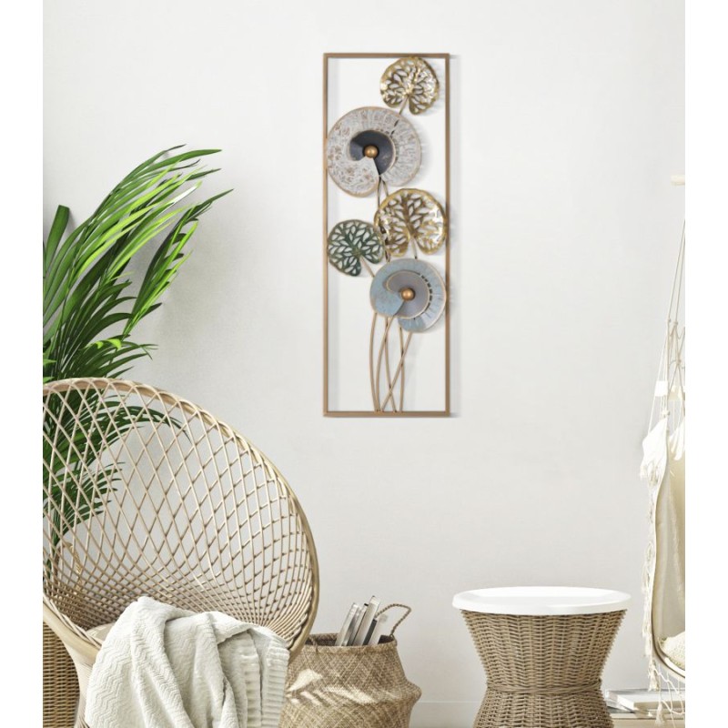 Panel de pared de hierro forjado Gloth Ret. – Modelo B – 31x90 cm – Decoración metálica Glam refinada