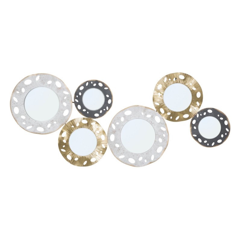 Panel de pared Gloty Iron – Modelo B – 104x45 cm – Diseño metálico dorado glamuroso