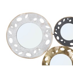 Panel de pared Gloty Iron – Modelo B – 104x45 cm – Diseño metálico dorado glamuroso