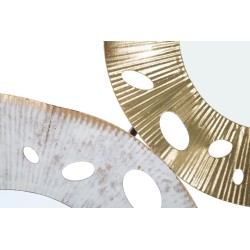 Panel de pared Gloty Iron – Modelo B – 104x45 cm – Diseño metálico dorado glamuroso