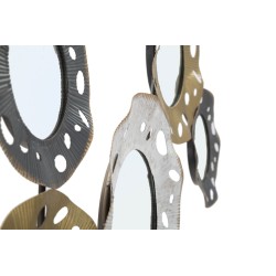 Panel de pared Gloty Iron – Modelo B – 104x45 cm – Diseño metálico dorado glamuroso