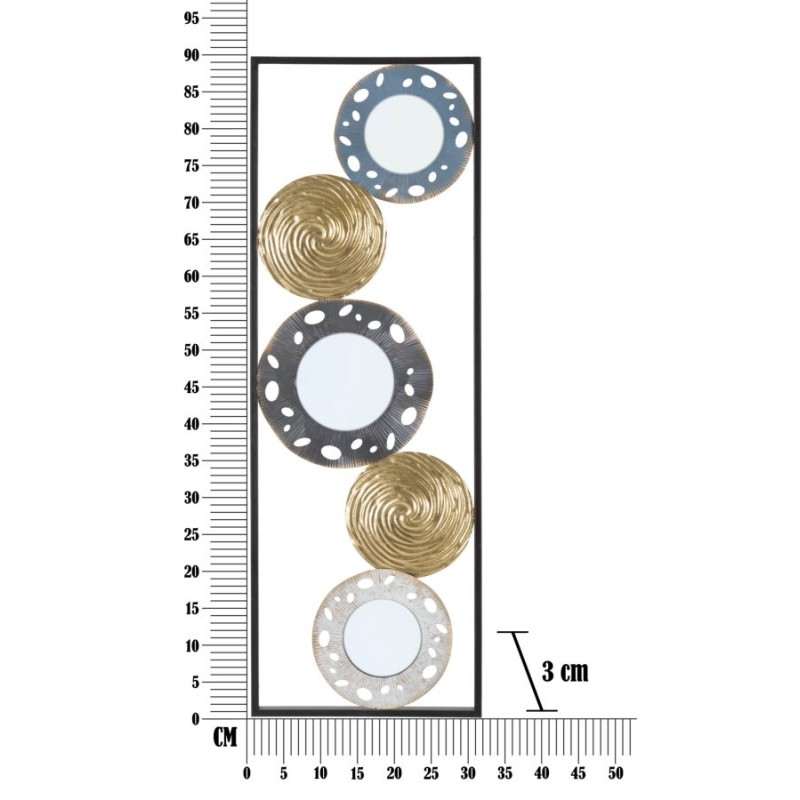 Panel mural de hierro forjado Gloty Ret. – Modelo B – 31x90 cm – Elegancia discreta