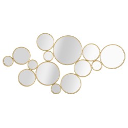 Panel de pared con espejos – 100x51 cm – Decoración glamurosa, elegante y moderna