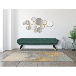 Panel de pared con espejos – 100x51 cm – Decoración glamurosa, elegante y moderna