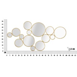 Panel de pared con espejos – 100x51 cm – Decoración glamurosa, elegante y moderna