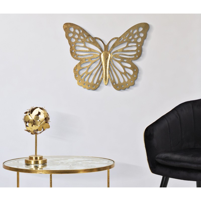 Mariposa decorativa de pared – 43x35 cm – Elemento de pared elegante y ligero