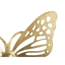 Juego de 4 mariposas de pared – 35 x 16 cm – Decoración de pared delicada y refinada con un toque de glamour.