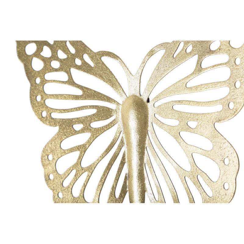 Juego de 4 mariposas de pared – 35 x 16 cm – Decoración de pared delicada y refinada con un toque de glamour.