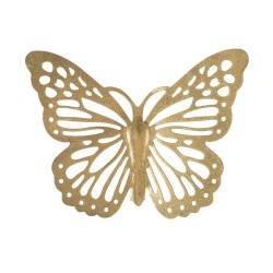 Juego de 4 mariposas de pared – 35 x 16 cm – Decoración de pared delicada y refinada con un toque de glamour.