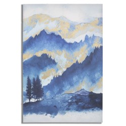 Lámina decorativa de árbol de montaña – 80x120 cm – Paisaje de glamour refinado