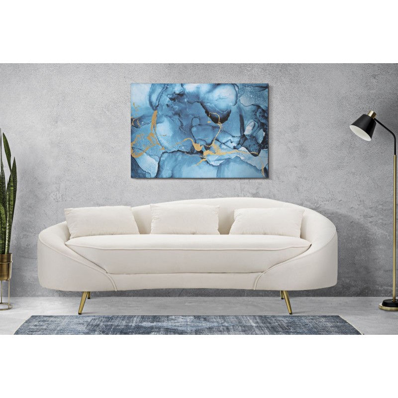 Lámina decorativa Rey Blue – 80x120 cm – Decoración glamurosa en tonos azulados