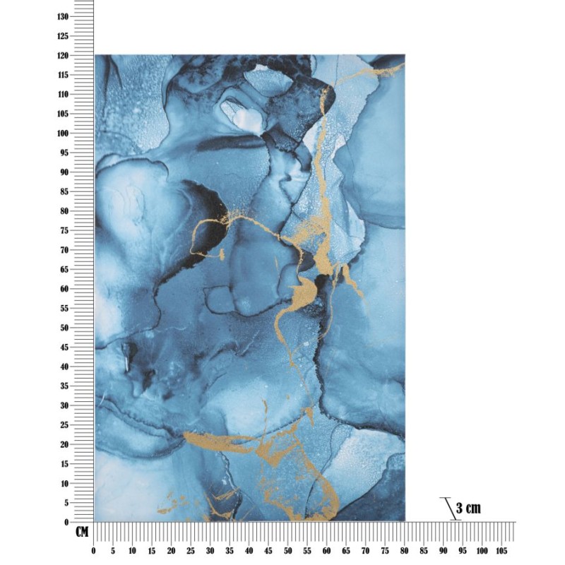 Lámina decorativa Rey Blue – 80x120 cm – Decoración glamurosa en tonos azulados